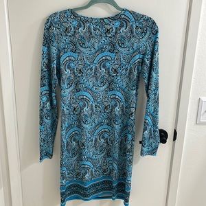 Michael Kors Blue Paisley Dress